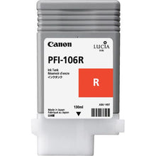 Load image into Gallery viewer, Canon 6627B001 PFI106 Red Ink 130ml