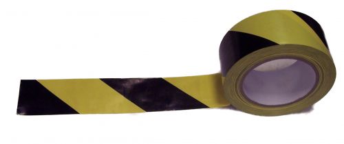 Value Lane Marking Tape 50mmx33m Black/Yellow