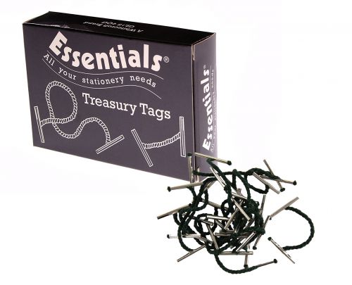 Value Treasury Tag Metal 127mm Box 100