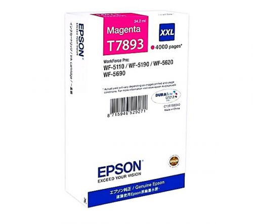 Epson C13T789340 T7893XXL Magenta Ink 34ml