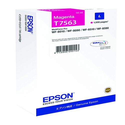 Epson C13T756340 T7563 Magenta Ink 14ml