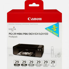Load image into Gallery viewer, Canon 4868B018 PGI29 Blacks Greys Ink Multipack 6x36ml