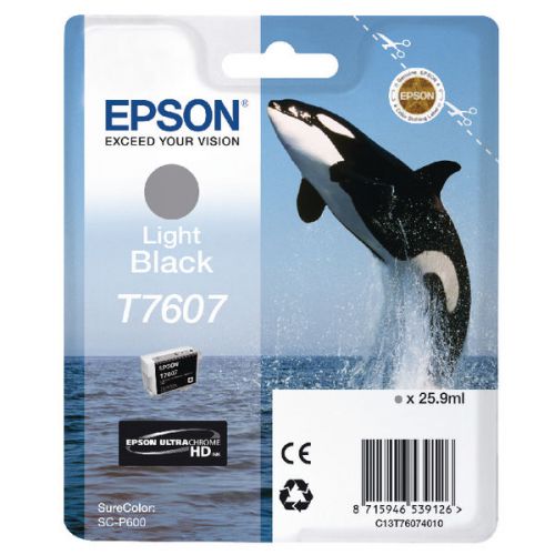 Epson C13T6074010 T7607 Light Black Ink 26ml