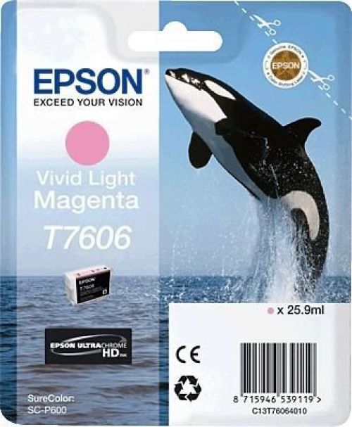 Epson C13T6064010 T7606 Vivid Light Magenta Ink 26ml