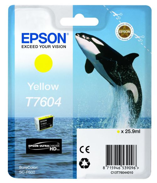 Epson C13T6044010 T7604 Yellow Ink 26ml