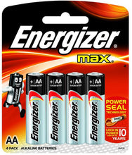 Load image into Gallery viewer, Energizer MAX E91/AA PK4