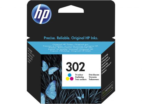 HP F6U65AE 302 Tricolour Ink 4ml