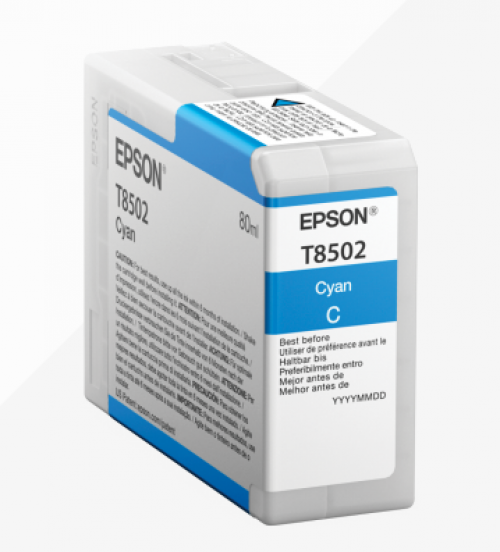 Epson C13T850200 T8502 Cyan Ink 80ml