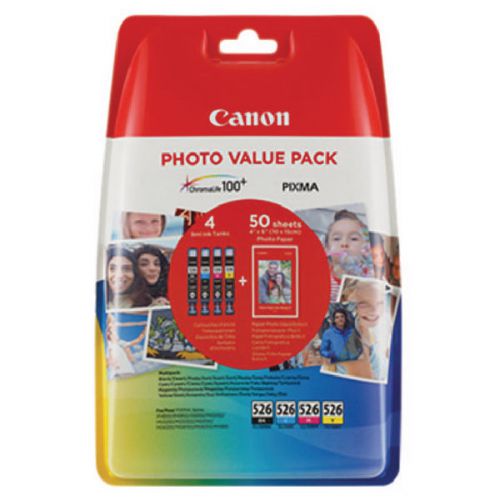 Canon 4540B017 CLI526 CMYK Photo Ink 4x9ml Multipack