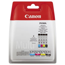 Load image into Gallery viewer, Canon 0386C005 CLI571 CMYK Ink 4x7ml Multipack