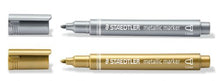 Load image into Gallery viewer, Staedtler Metallic Marker Gold &amp; Silver PK2