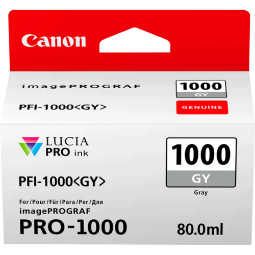 Canon 0552C001 PFI1000 Grey Ink 80ml