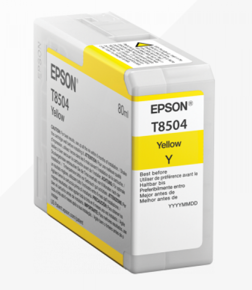 Epson C13T850400 T8504 Yellow Ink 80ml