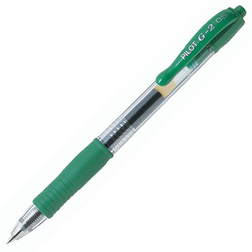 Pilot G205 Green Gel Retractable 0.5mm PK12