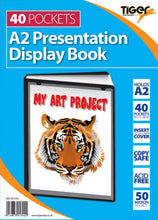 Load image into Gallery viewer, Tiger A2 Presentation Display Book Black 40 Pocket
