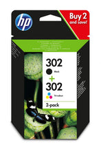 Load image into Gallery viewer, HP X4D37AE 302 Black Tricolour Ink 4ml 3.5ml Twinpack