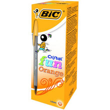 Load image into Gallery viewer, Bic Cristal Fun Orange PK20