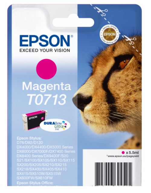 Epson C13T07134012 T0713 Magenta Ink 6ml
