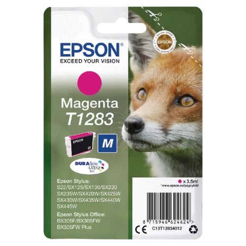 Epson C13T12834012 T1283 Magenta Ink 3.5ml