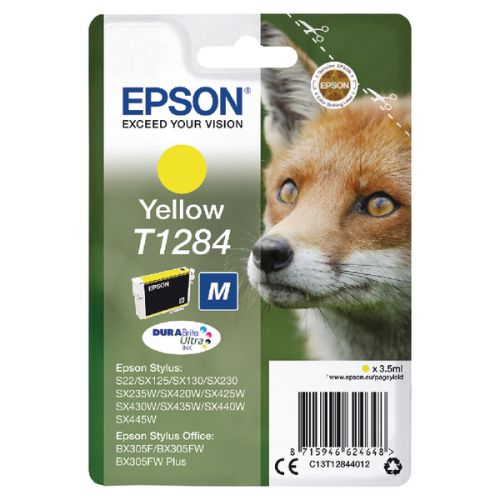 Epson C13T12844012 T1284 Yellow Ink 3.5ml