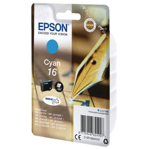 Epson C13T16224012 16 Cyan Ink 3ml