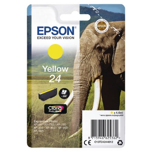 Epson C13T24244012 24 Yellow Ink 5ml