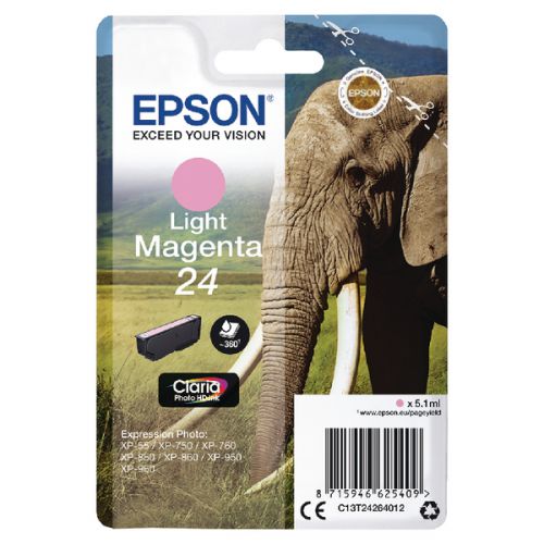 Epson C13T24264012 24 Light Magenta Ink 5ml