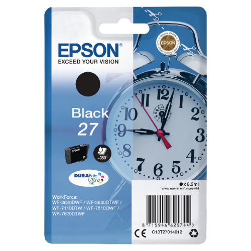 Epson C13T27014012 27 Black Ink 6ml