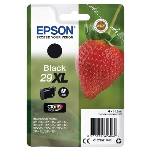 Epson C13T29914012 29XL Black Ink 11ml