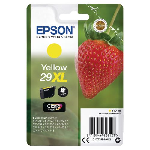 Epson C13T29944012 29XL Yellow Ink 6ml