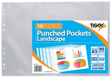 Load image into Gallery viewer, Tiger A3 Punched Pockets Landscape PK10