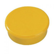 Load image into Gallery viewer, Bi-Office Round Magnets 10mm Yellow PK10