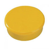 Bi-Office Round Magnets 10mm Yellow PK10