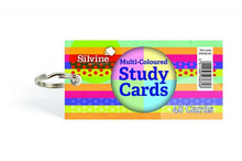 Load image into Gallery viewer, Silvine Multicoloured Study Cards 50x100mm