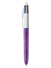 Load image into Gallery viewer, Bic 4 Colours Shine Purple Body 1.0mm Point 0.4mm Line PK12