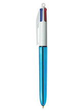 Load image into Gallery viewer, Bic 4 Colours Shine Blue Body 1.0mm Point 0.4mm Line PK12