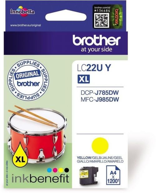 Brother LC22UY Yellow Ink 15ml