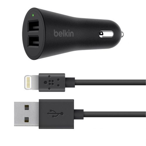 Belkin Dual USB Car Charger Black