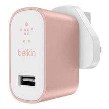 Load image into Gallery viewer, Belkin Mains Charger 3 Pin Rose Gold