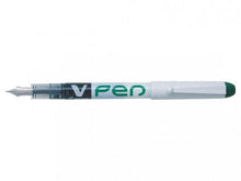 Load image into Gallery viewer, Pilot V-Pen Erasable Disposable Fountain Pen Green PK12