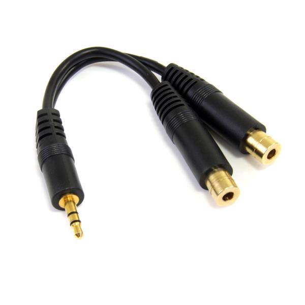 StarTech MUY1MFF 6in Splitter Cable 3.5mm