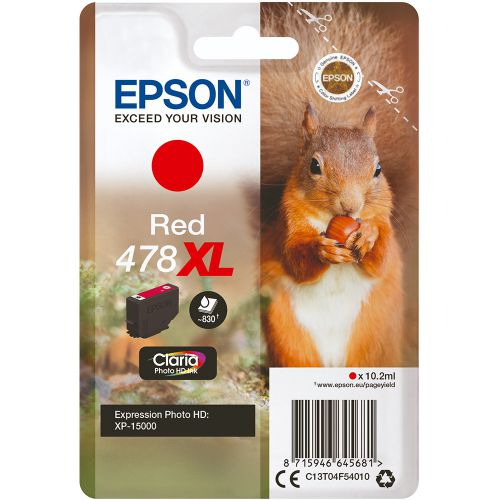 Epson C13T04F54010 478XL Red Ink 10ml