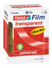 Load image into Gallery viewer, tesafilm Transparent Tape 25mm x 66m Officebox - 6 rolls PK1
