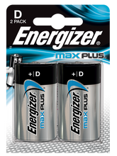 Load image into Gallery viewer, Energizer E301323902 Max Plus D PK2