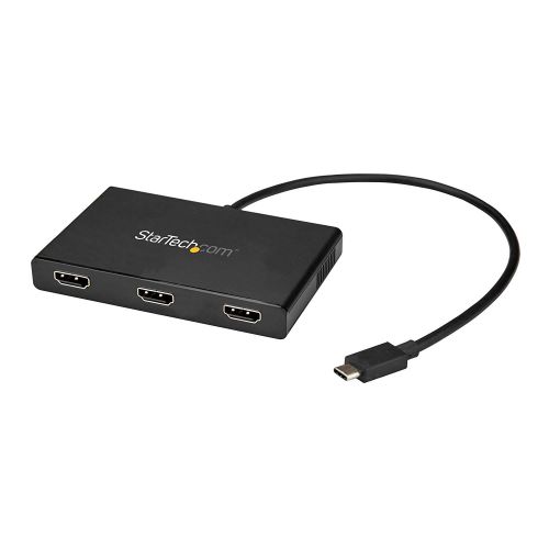 StarTech USB C to HDMI Splitter 3 Port MST Hub