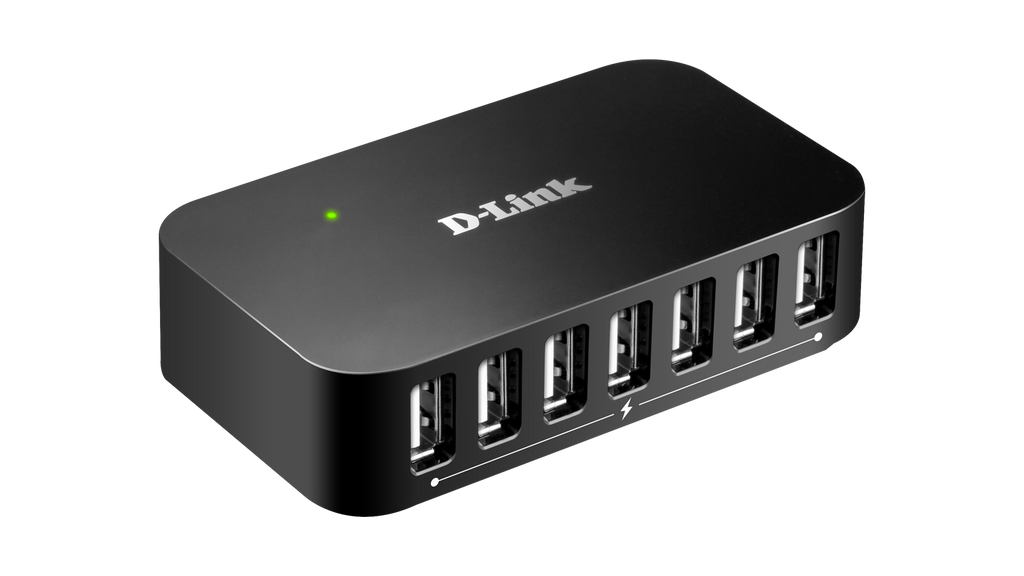 D-Link DUB-H7/B Hi Speed USB 2.0 7 Port Hub