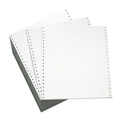 Listing Paper 11inx241mm 70g Plain Microperforated BX2000