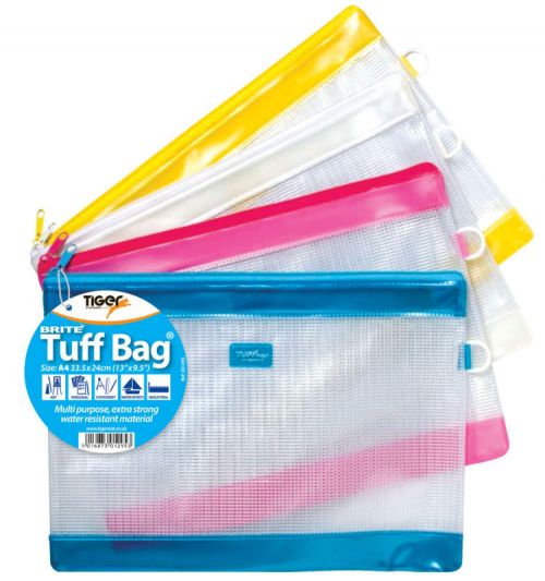 Tiger Tuff Bag A4 Brite Colours