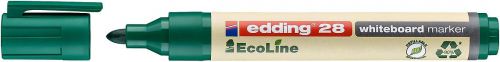edding 28 EcoLine Whiteboard Bullet Tip Marker Green PK10