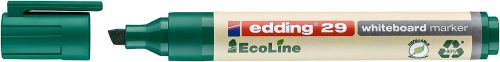 edding 29 EcoLine Whiteboard Chisel Tip Marker Green PK10